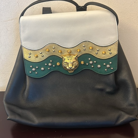 Gucci leather animalier malin chain medium backpack. GUC. - Picture 11 of 11